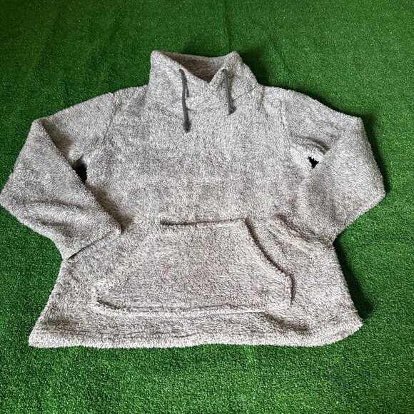 Primark Long Sleeve Mock Neck Kangaroo Pocket Fluffy Pullover Sweater Size M - Picture 1 of 12